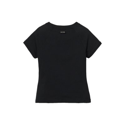THE KISS LIPS MARC KISS LOGO SHRUNKEN TEE